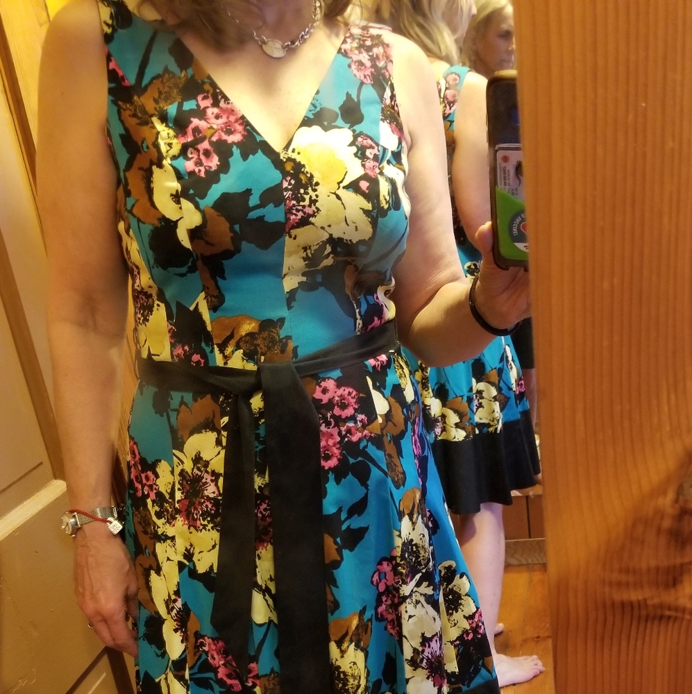 Fun floral print dress